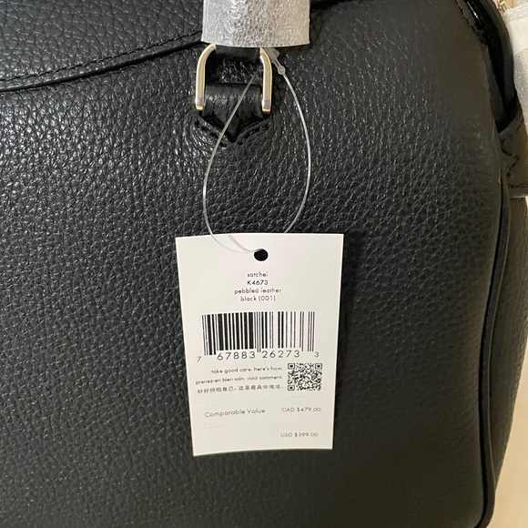 NWT Kate spade Black Mimi Satchel handbag crossbody bag - Picture 8 of 12